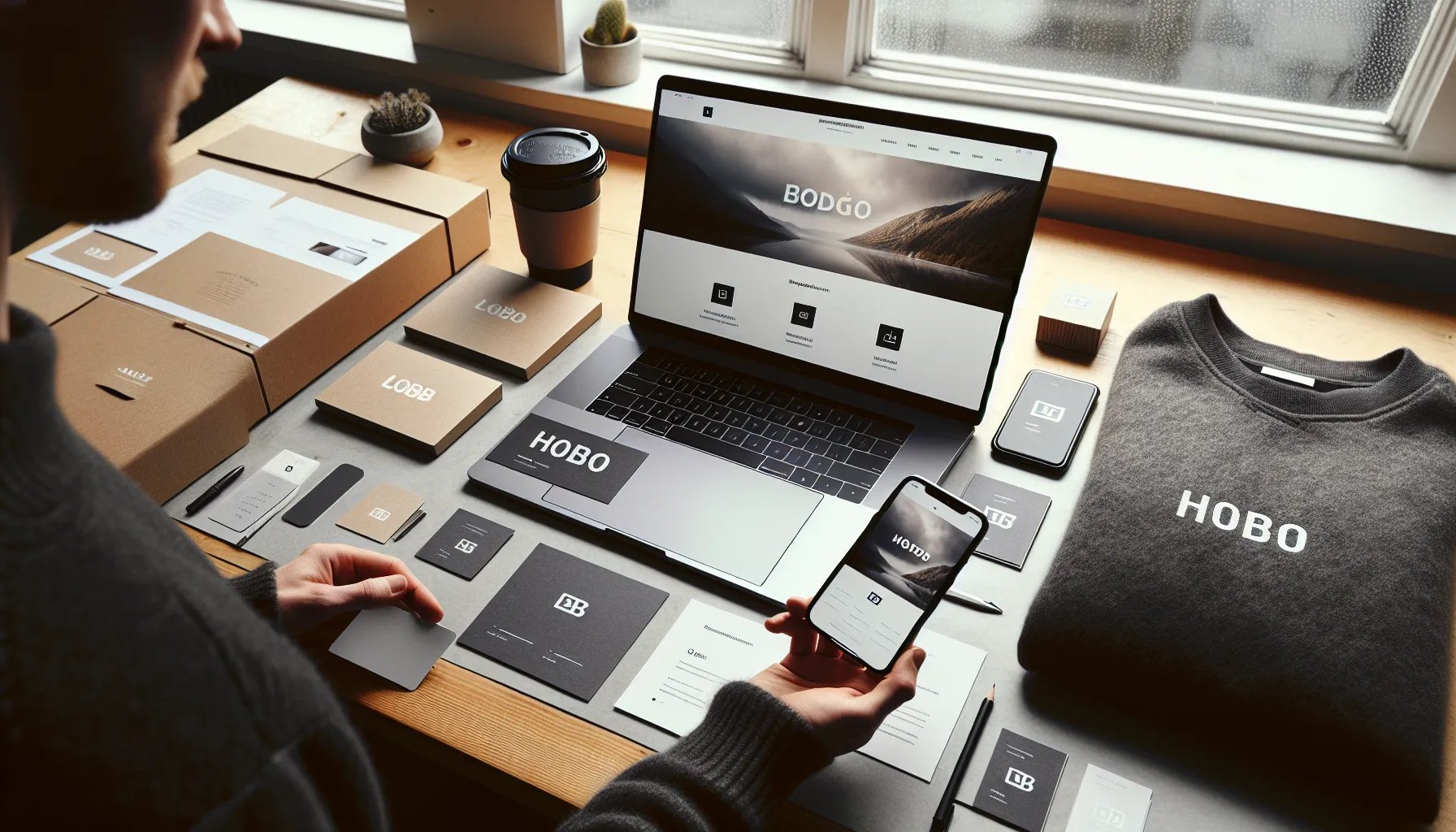 Slik kan du bruke mockups for å presentere logoen til kunder