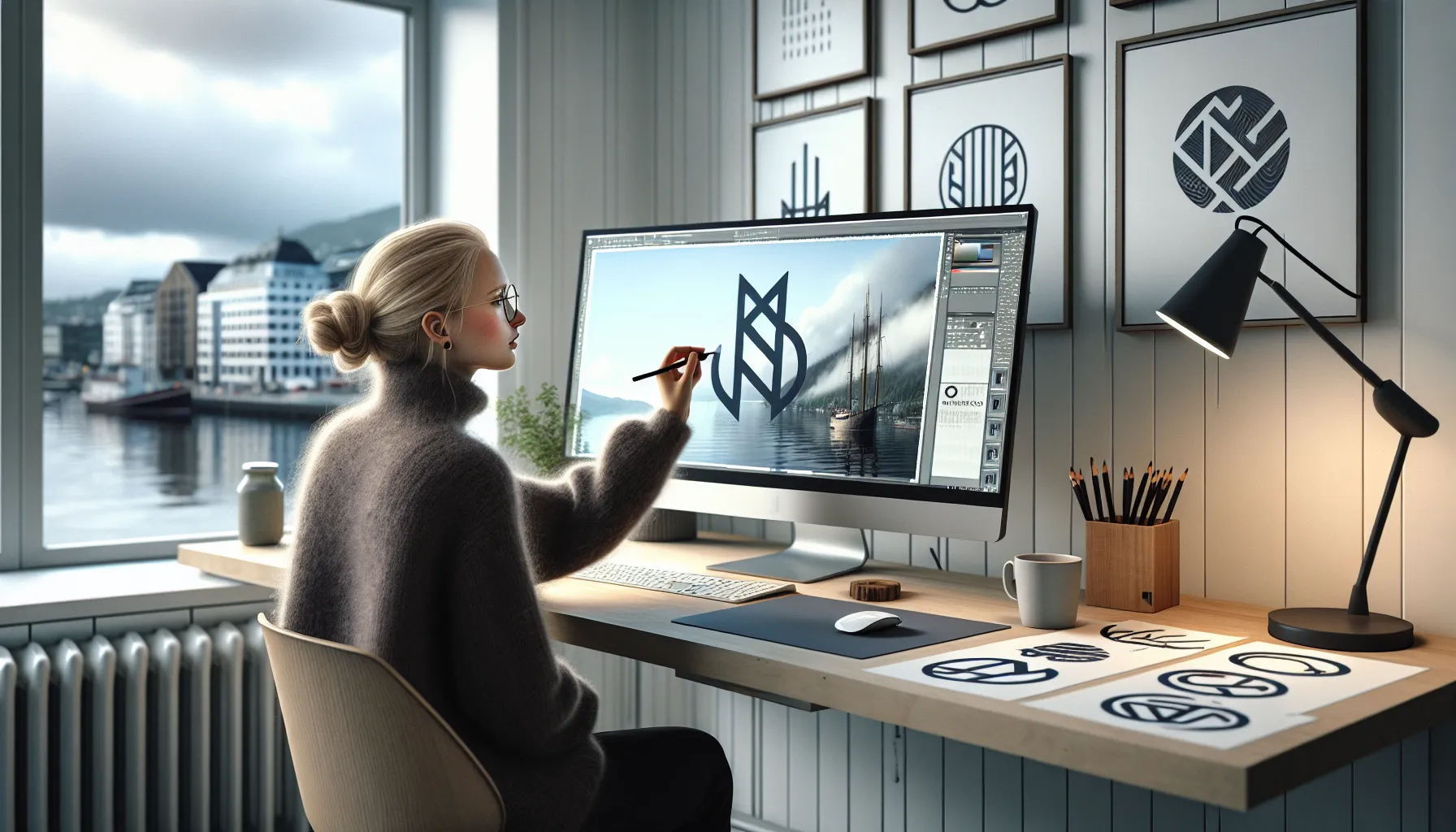 Slik kan du bruke negative rom for &aring; skape visuell interesse i logoen &ndash; illustrasjon 2